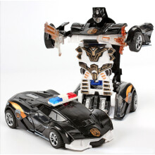 Transforming Robot One Key Transformation Auto Spielzeug Automatische Kunststoff Modell Auto Spaß Druckguss