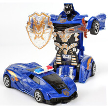Transforming Robot One Key Transformation Auto Spielzeug Automatische Kunststoff Modell Auto Spaß Druckguss
