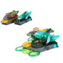 6 Fit Screechers Transformation Wild Cars Burst Speed Shaped Car Capture Wafer 360 Actionfiguren