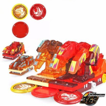 6 Fit Screechers Transformation Wild Cars Burst Speed Shaped Car Capture Wafer 360 Actionfiguren
