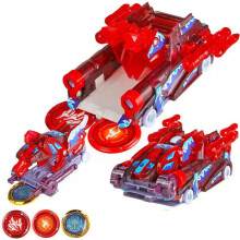 6 Fit Screechers Transformation Wild Cars Burst Speed Shaped Car Capture Wafer 360 Actionfiguren
