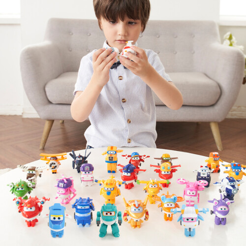 Figurines d'action S6 Mini Tino 2 pouces, transformables, anime, avion, robot, transformation, pour 2