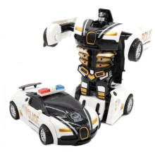 2 in 1 Auto Spielzeug Ein Schlüssel Deformation Auto Spielzeug Auto Transformation Roboter Modell Auto