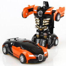 2 in 1 Auto Spielzeug Ein Schlüssel Deformation Auto Spielzeug Auto Transformation Roboter Modell Auto