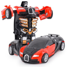 Ein Klick Auto Crash Deformation Roboter Junge Geschenk Dual Modus Spielzeug Auto Vater Sohn Interaktive