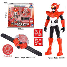 MiniForce X-Waffe, Mini-Force-Agent-Transformations-Actionfiguren mit Sound- und Lichtuhr-Transformation