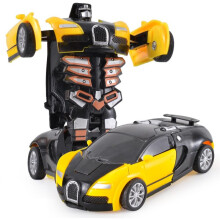 Ein Klick Auto Crash Deformation Roboter Junge Geschenk Dual Modus Spielzeug Auto Vater Sohn Interaktive