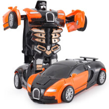 Ein Klick Auto Crash Deformation Roboter Junge Geschenk Dual Modus Spielzeug Auto Vater Sohn Interaktive