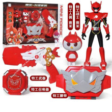 MiniForce X-Waffe, Mini-Force-Agent-Transformations-Actionfiguren mit Sound- und Lichtuhr-Transformation