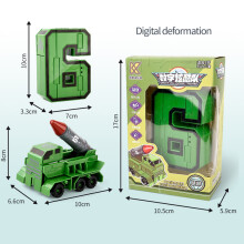 Digitale Zahlen Transport Briefkasten Krieger Deformation Actionfiguren Transformation Roboter Spielzeug