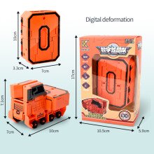 Digitale Zahlen Transport Briefkasten Krieger Deformation Actionfiguren Transformation Roboter Spielzeug
