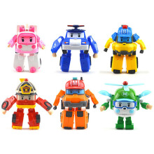 Acion Abbildung 6 Stile Robocar Korea Roboter Auto Transformation Spielzeug Feuerwehrauto Manuelle Verformung
