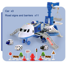 Kid Transformation Flugzeug Spielzeug Auto Transformation Modell Flugzeug Musik Simulation DIY Track
