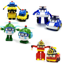 Acion Abbildung 6 Stile Robocar Korea Roboter Auto Transformation Spielzeug Feuerwehrauto Manuelle Verformung