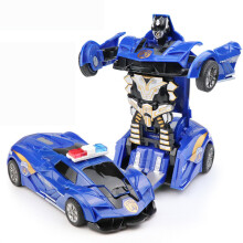 2 in 1 Auto Spielzeug Ein Schlüssel Deformation Auto Spielzeug Auto Transformation Roboter Modell Auto