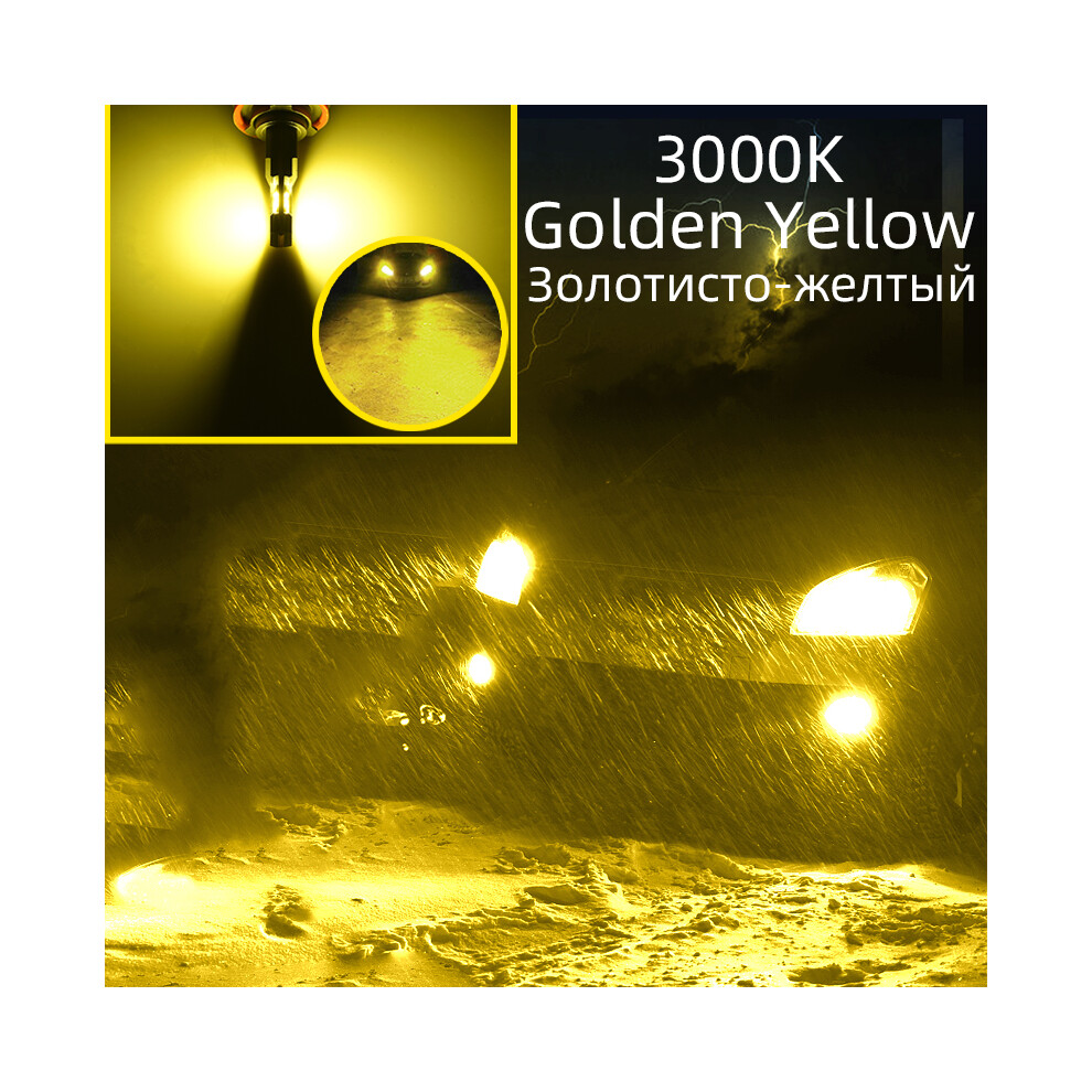 (9005/HB3-3000K Doré) RX3 Canbus H4 H7 H11 H8 H1 4300K 3000K 18000Lm Ampoules de phares LED 12V