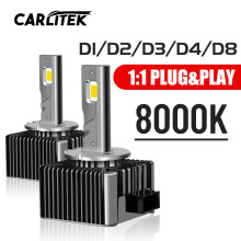 (D2S R-8000K)D3S 8000K Led Scheinwerfer Lampen D1S D2S D4S D8S Auto Licht Led-lampen 40000LM 90W D1R