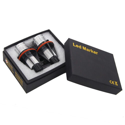 (Keltainen)2kpl LED Angel Eyes Merkkilamput Virheettömät Autolamput BM-malleille E39 E53 E60 E61 E63 E64 E65 E66 2