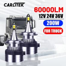 (2 stücke 6000K Weiß-60000Lm)24V Led Lkw 200W H7 H4 H11 Scheinwerfer H1 H8 H9 HB3 HB4 9005 9006 9012