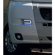 (come mostrato) Fiat Ducato Citroen Relay Peugeot Boxer Luci diurne Motorhome DRL Indicatori di direzione a LED