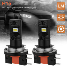 2x H15 LED Scheinwerfer Birne Canbus Hohe Balken DRL CSP 120W LD2261 10v-30V 60W/birne Auto Scheinwerfer