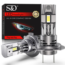 50000LM H7 LED Scheinwerfer Birne 140W Mini Drahtlose CSP Auto Scheinwerfer Mit Fan Auto Diode Lampen