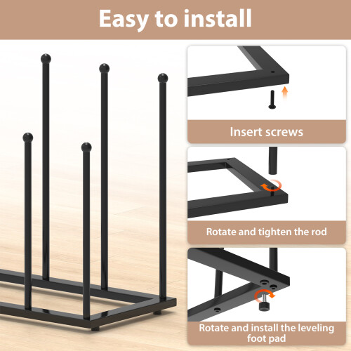 6 Pair  Shoe Rack Walking Boot Rack Stand Storage Holder 2