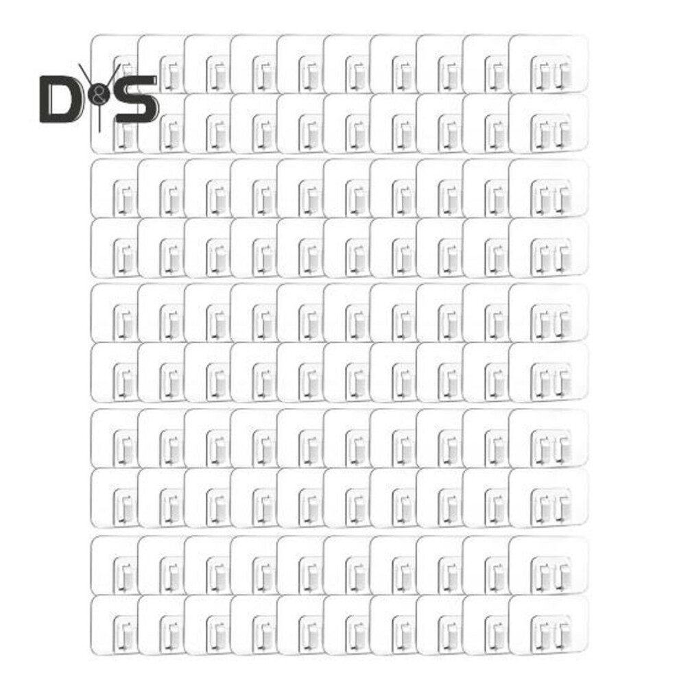 100pcs Outdoor String Lights Clips Storage Hooks Weather-resistant Uv-proof Self Adhesive Simple Installation Cable Holders Hooks