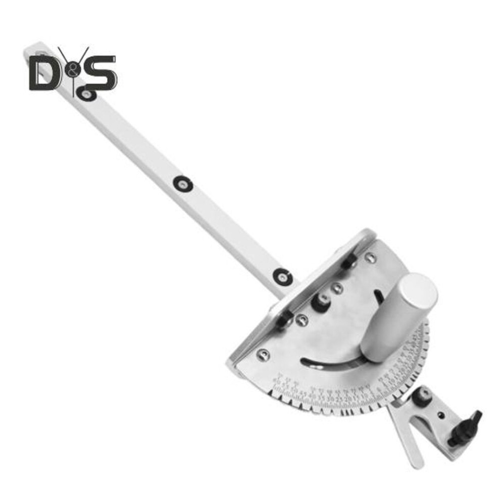 Table Saw Miter Gauge with 27 Angle Stops Sturdy Construction Multipurpose Aluminum Alloy Universal Precision Miter Gauge Accessories
