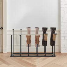 6-Pair Tall Boot Organizer Rack | Rust-Resistant Steel Boot Holder with Airflow to Prevent Creases