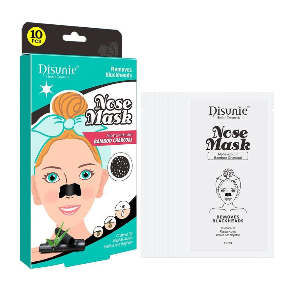 Disunie Bamboo Charcoal Blackhead Removal Nose Patch Moisturizing Pore Cleansing Acne Nose Mask Nose Patch