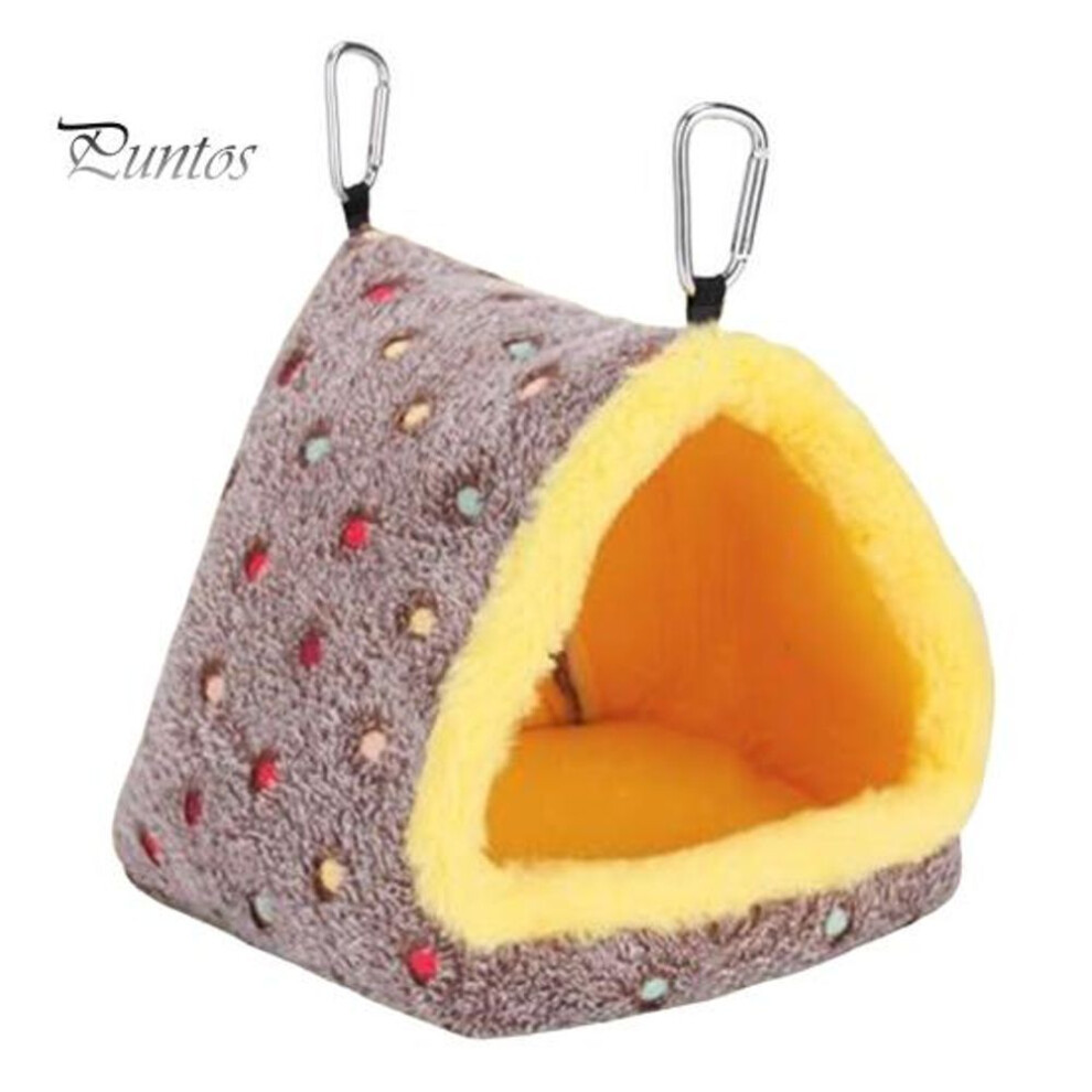 Winter Bird Nest House Warm Plush Parrot Bed for Cage Fluffy Hanging Hammock Hut Hideaway for Small Birds Budgies Lovebirds Parakeet