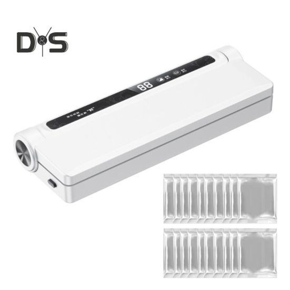 Vacuum Sealer Digital Display 60kpa Strong Suction Fully Automatic Dry Wet Dual Use Food Vacuum Sealer Machine With Vacuum Bags