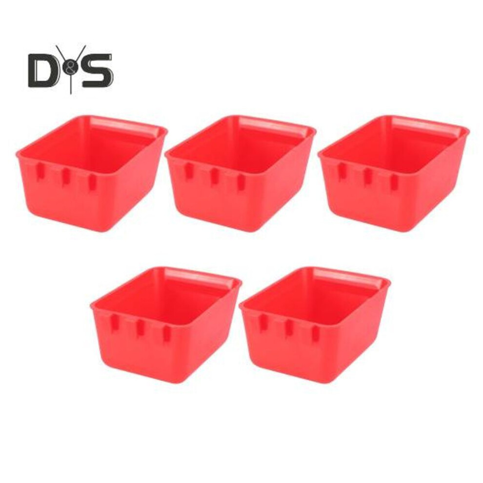 5 Pcs Chicken Cage Cups Bird Hanging Feeders Poultry Water Bowls With Hook Food Bowls For Bunny Pigeon Small Animals