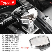 (Typ A - S Logo) Schaltknaufabdeckung Audi Q7 A6 Q8 SQ5 A5 A4 S4 RS5 RS6 A7 SQ8 2016-2022 Schalthebel
