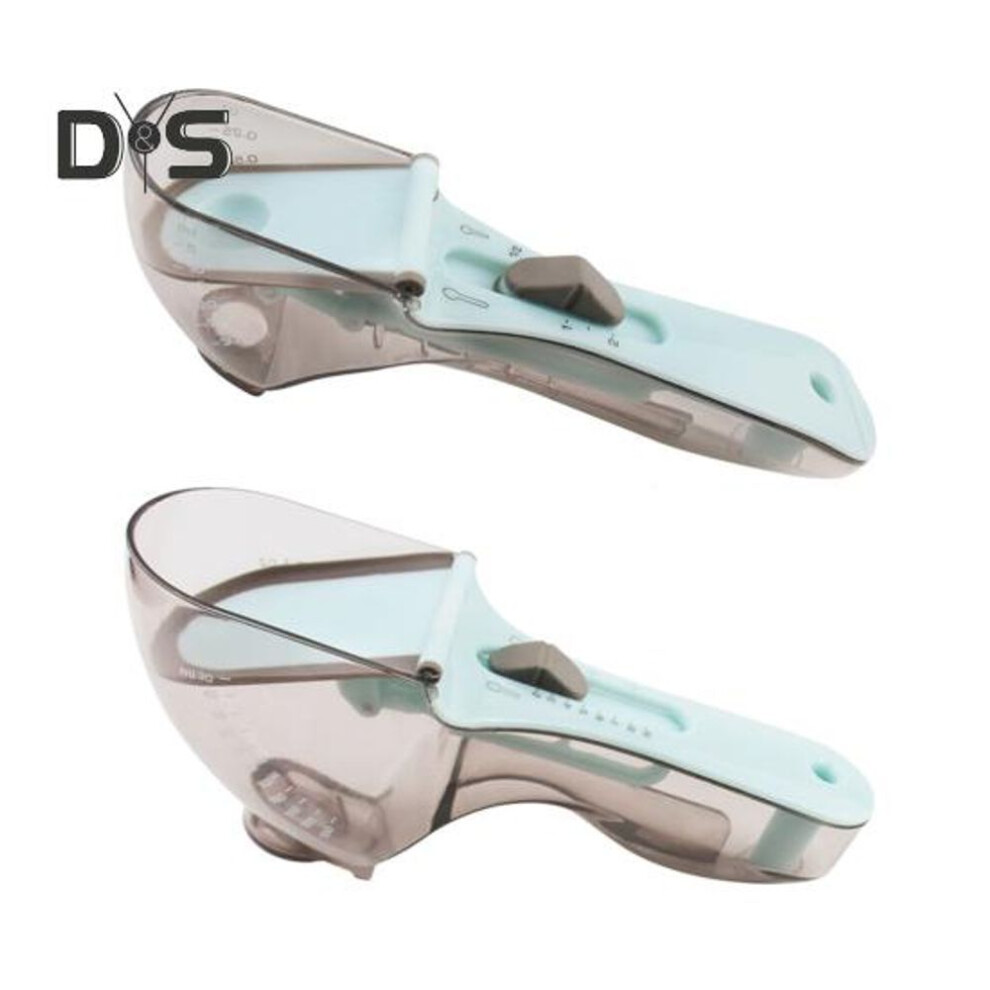 2Pcs Adjustable Measuring Spoon Set Battery-Free Easy to Use And Clean Magnetic Back Strap Precise Measuring Kitchen Gadgets for Food Coffee Flour