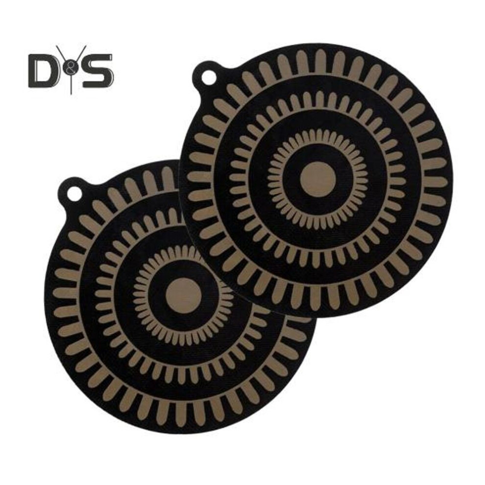 2Pcs Non-Stick Silicone Stove Mat Induction Cooktop Protector 9.5-inch Reusable Pad for Cooktop Heat-Resistant Stove Cover