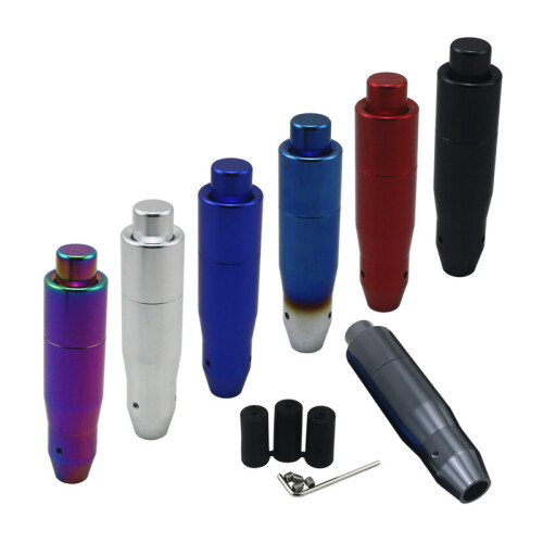 Pomello del cambio automatico in alluminio (grigio) per auto, accessori per auto 2