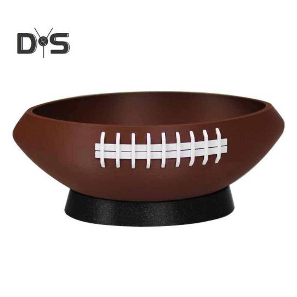 Football Snack Bowl Creative Shape Large Capacity Reusable Easy To Clean Football Storage Box Party Accessories