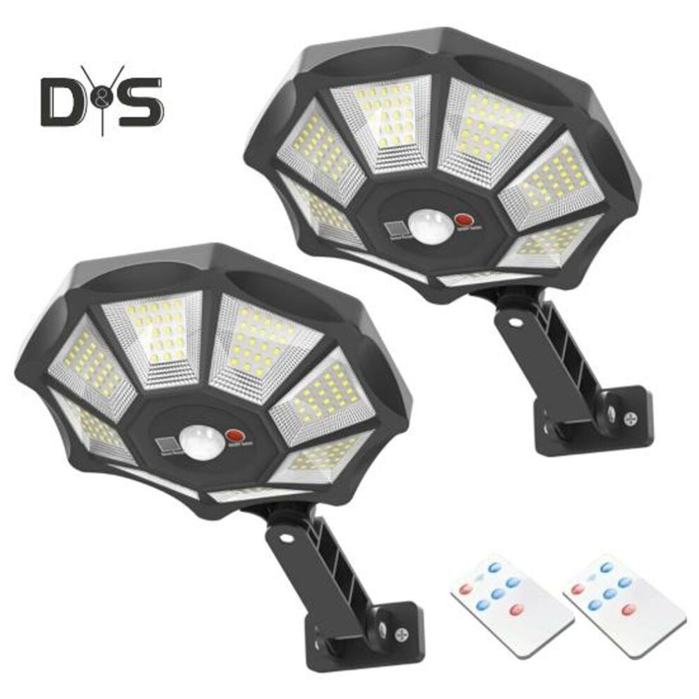 Solar Street Lights LED Solar Lamps with Remote Control Super Bright IP44 Waterproof Motion Sensor Solar Lights