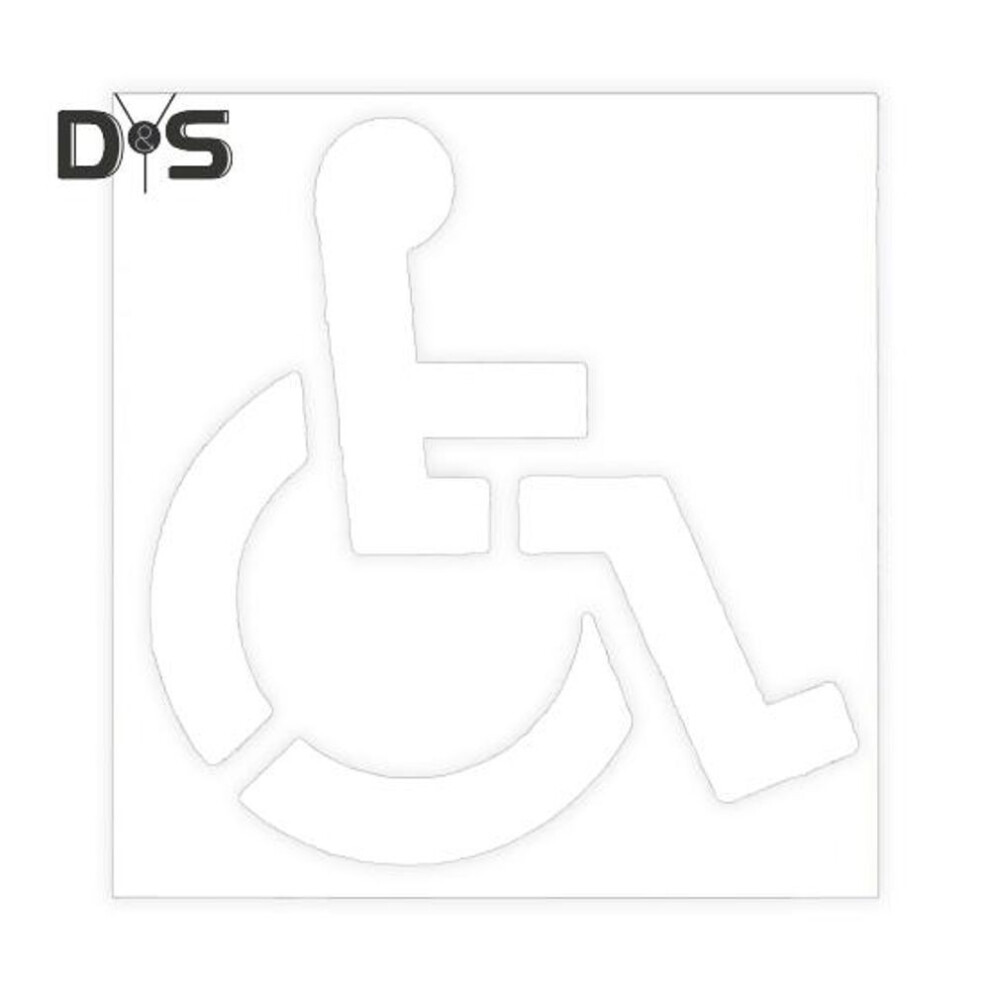 Handicap Parking Lot Stencil Reusable Silicone Disabled Parking Template Flexible Parking Marker Stencil For Garage Parking Pavement Painting