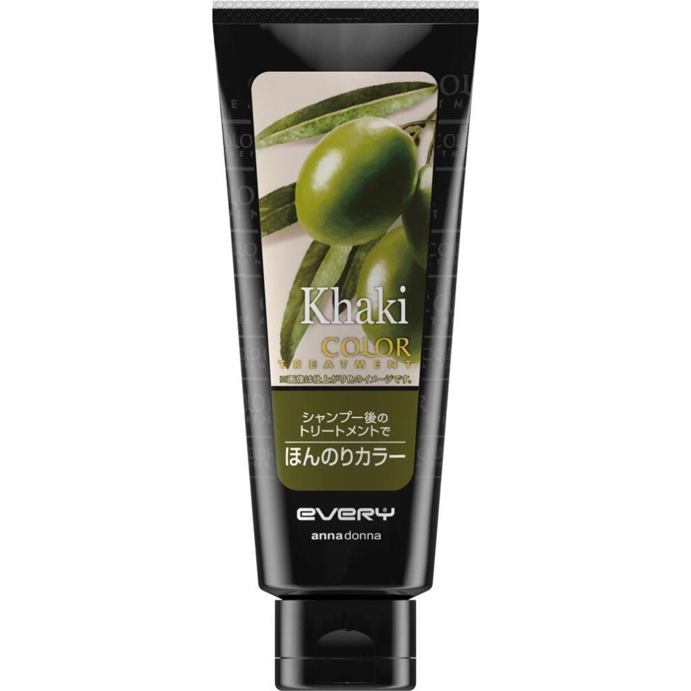 Anna Donna EVRY color treatment khaki 160g Color Treatment for Black Hair Black hair coloring After shampooing, pat hair dry with a towel. Apply an ap