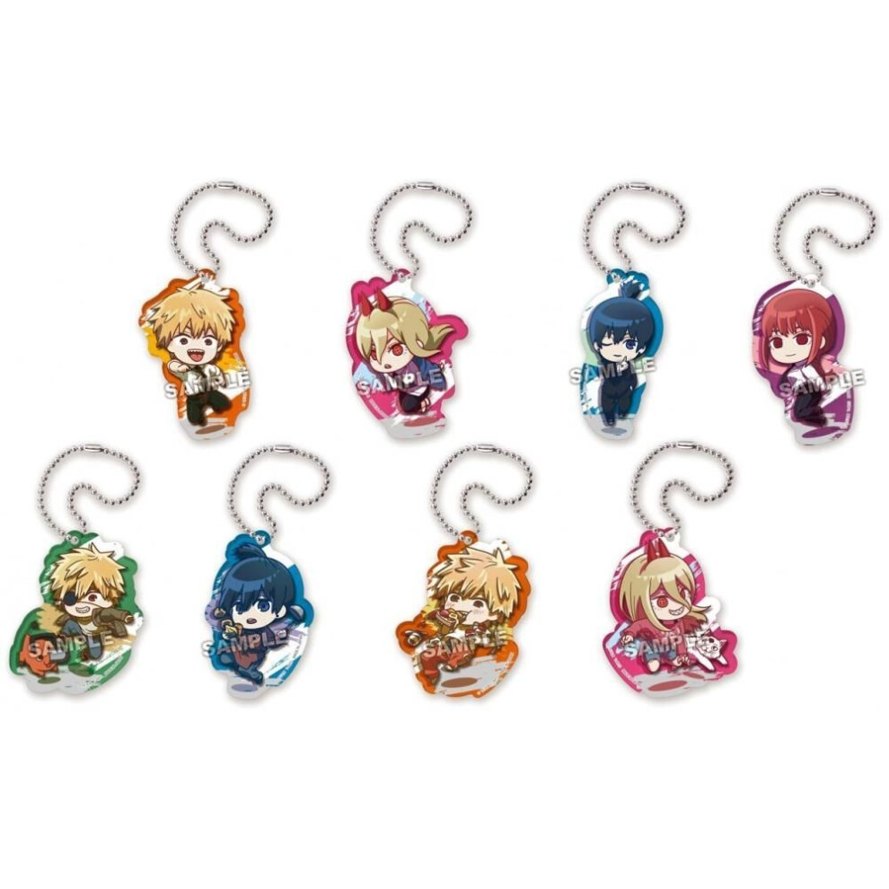 Chainsaw Man Chainsaw Man  Pyon Colle Acrylic Keychain  1box  8pcs