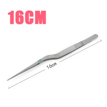 (16 cm) Pinza per la rimozione del cerume con bastoncino auricolare medico, pinza per gioielli angolata, pinzetta