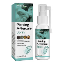 (30 ml) Rengöringskit för hål i öronen Herbal Fresh Mint Solution Dental Floss Öronpiercing Eftervårdsverktyg