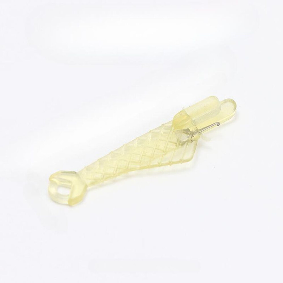 (yellow, 5pcs) 5/10pcs Small Fish Type Needle Threader Sewing Machine Needle Threader Simple