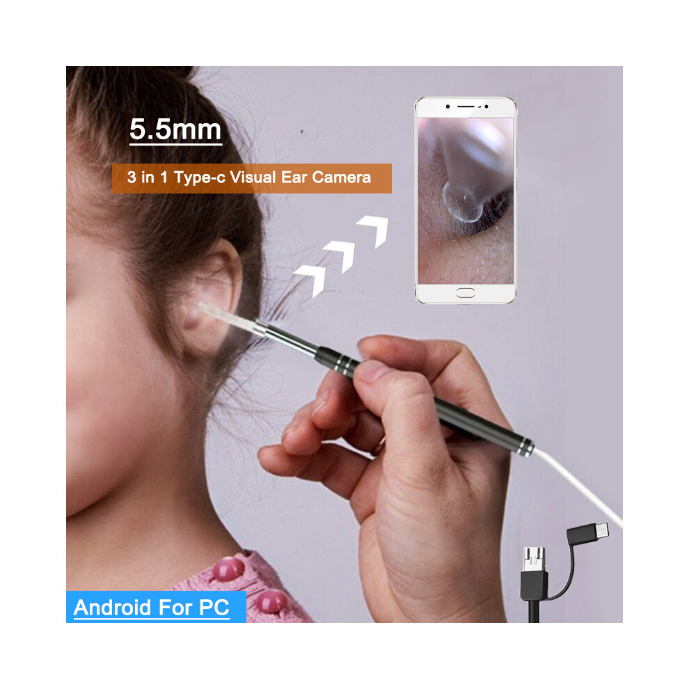 Telecamera Endoscopica 6 Led Tubo Flessibile Usb 3 Mt Impermeabile Ispezione - Foto 10