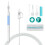 Endoscopio de limpieza de oídos (amarillo, 2 m), USB, cuchara visual para oídos, 5,5 mm, 0,3 MP, minicámara, Android, 1