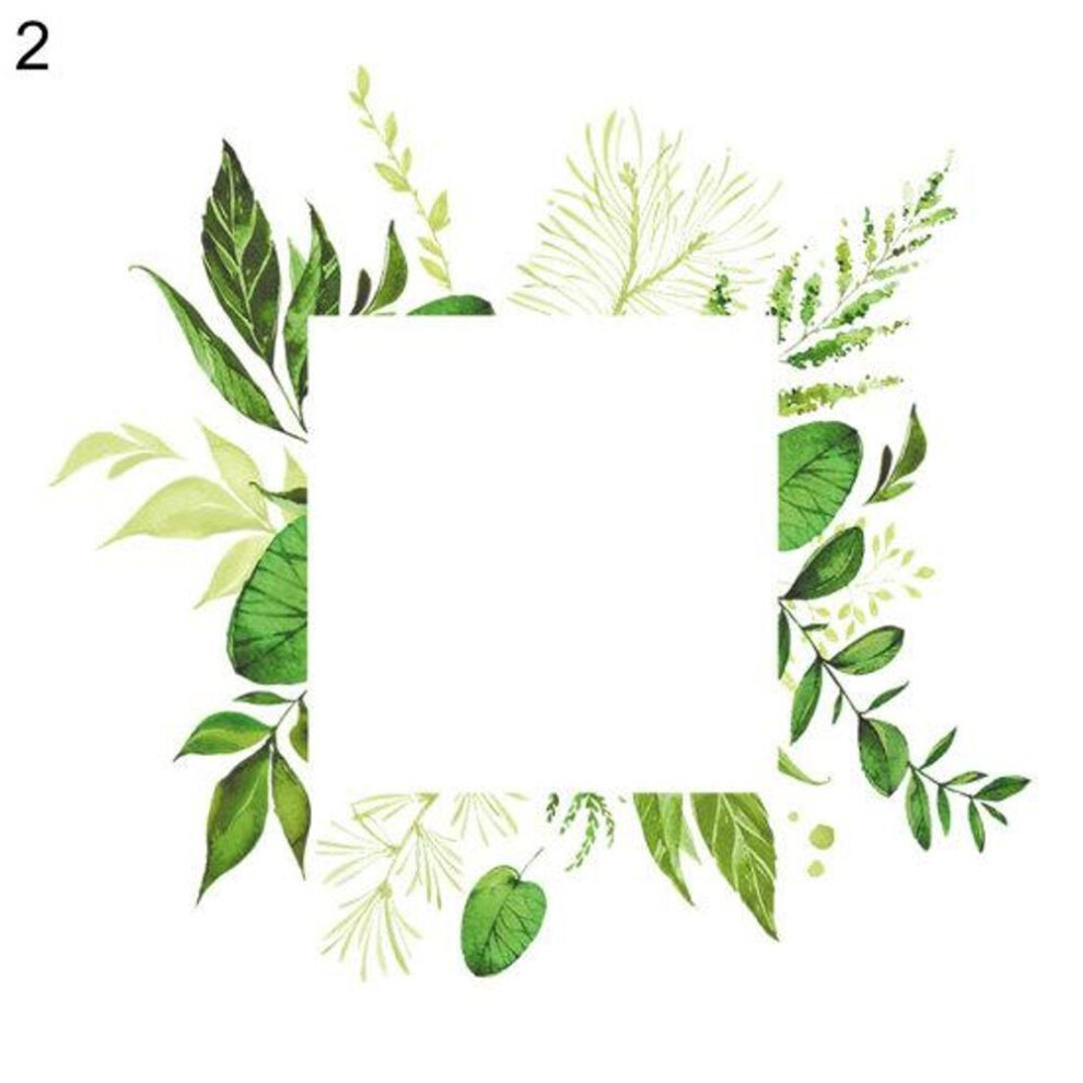 Green Leaves Home Luminous Switch Protective Cover Wall Sticker Socket