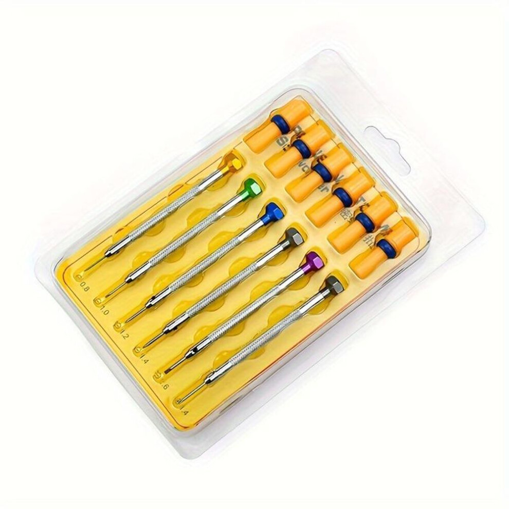 6-In-1 Precision Screwdriver Set for Watch Repair - Stainless Steel, Durable and Easy to Use